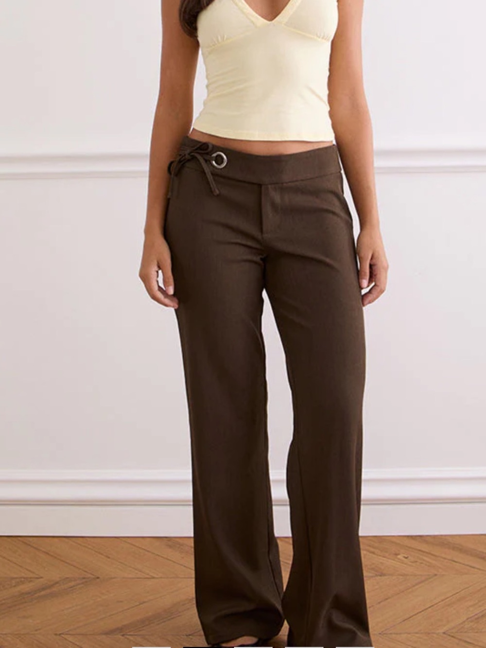Motel Rocks Brown Wide Leg Pants